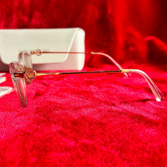 Michael Kors women’s frames clear w/ gold. - Picture 2 of 4
